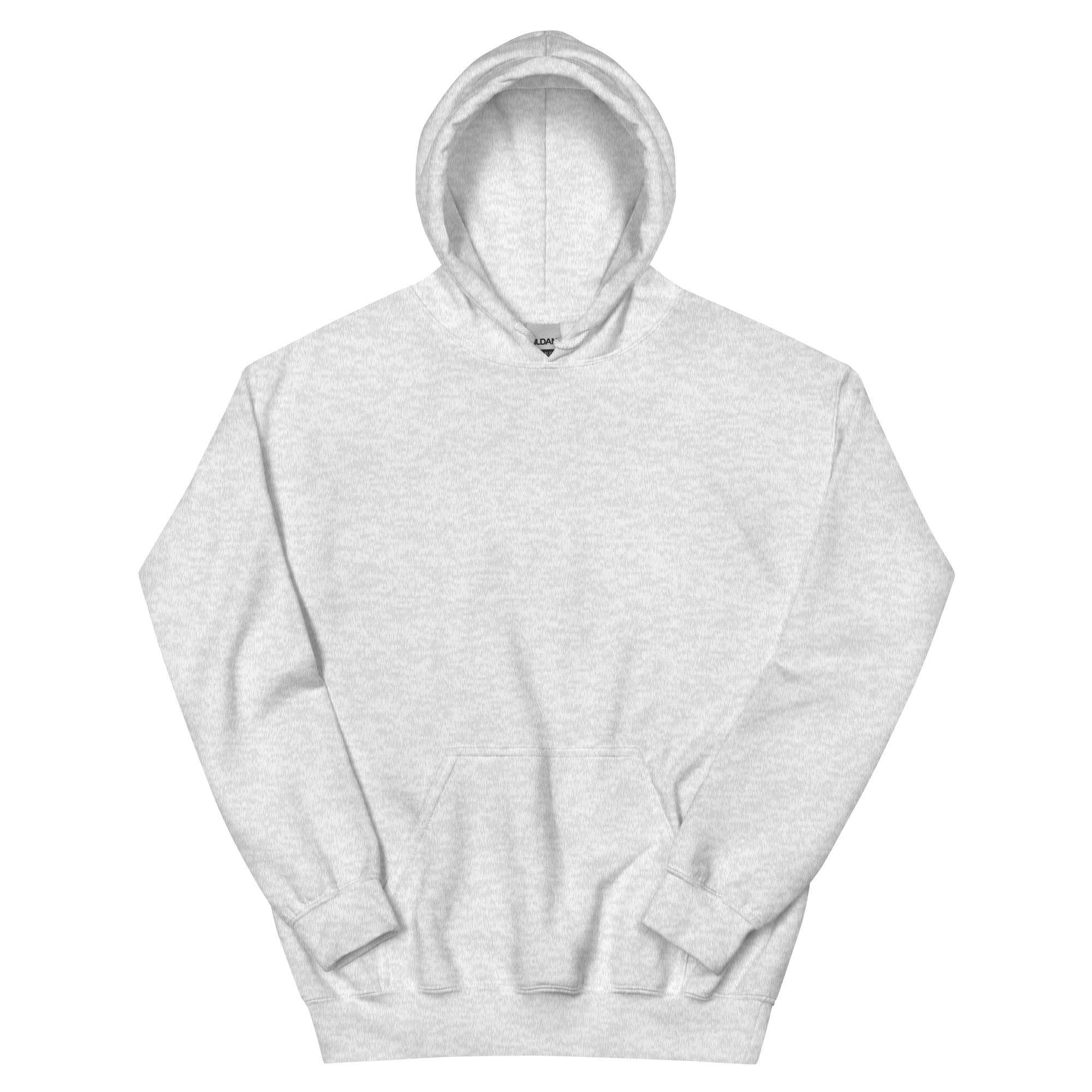 Gray hoodie on a white background