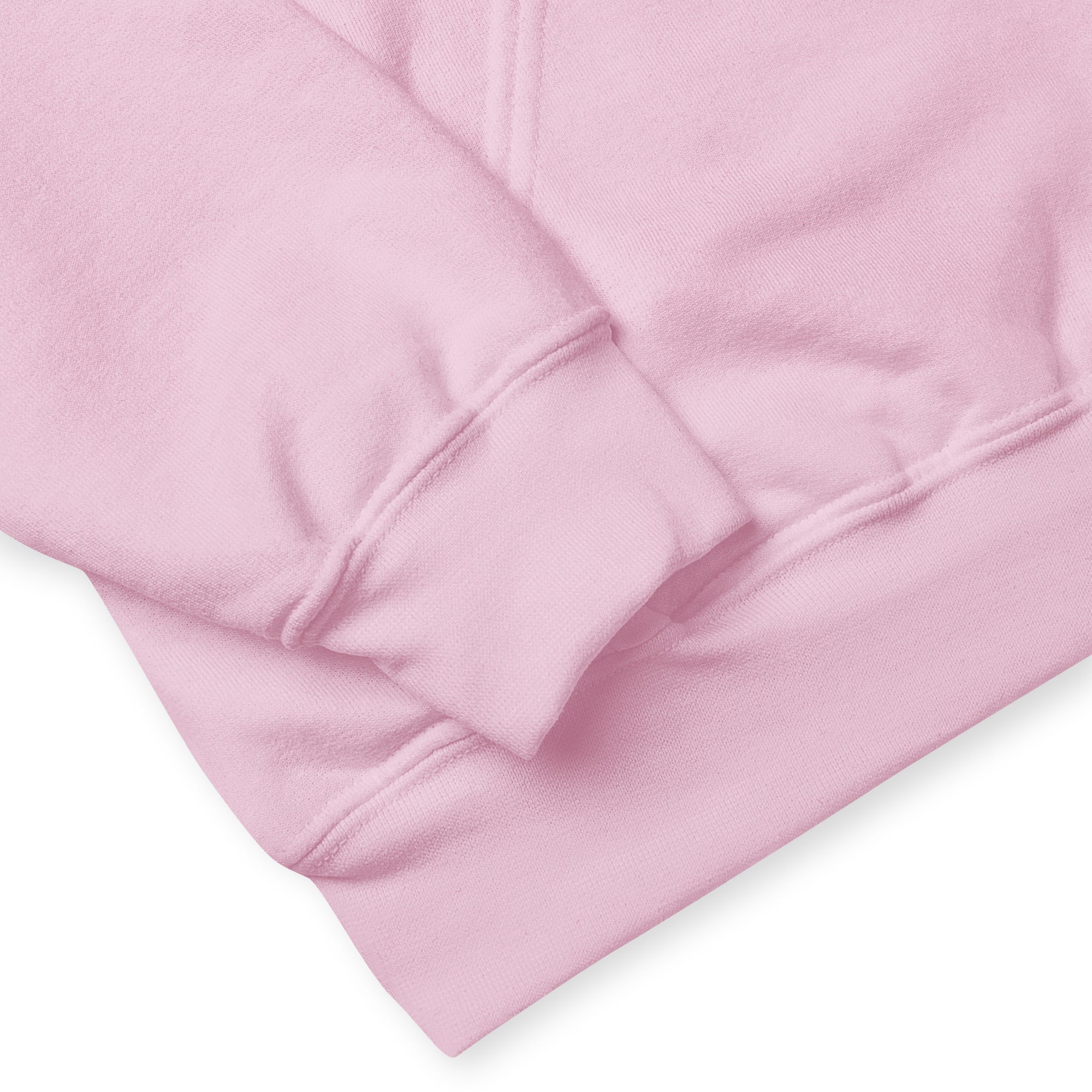 Close-up of a pink fabric texture on a white background