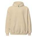 Beige hoodie on a white background