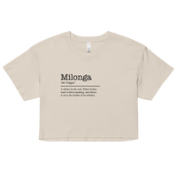Women's bone white crop top front view