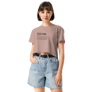 Women's hazy pink crop top front view