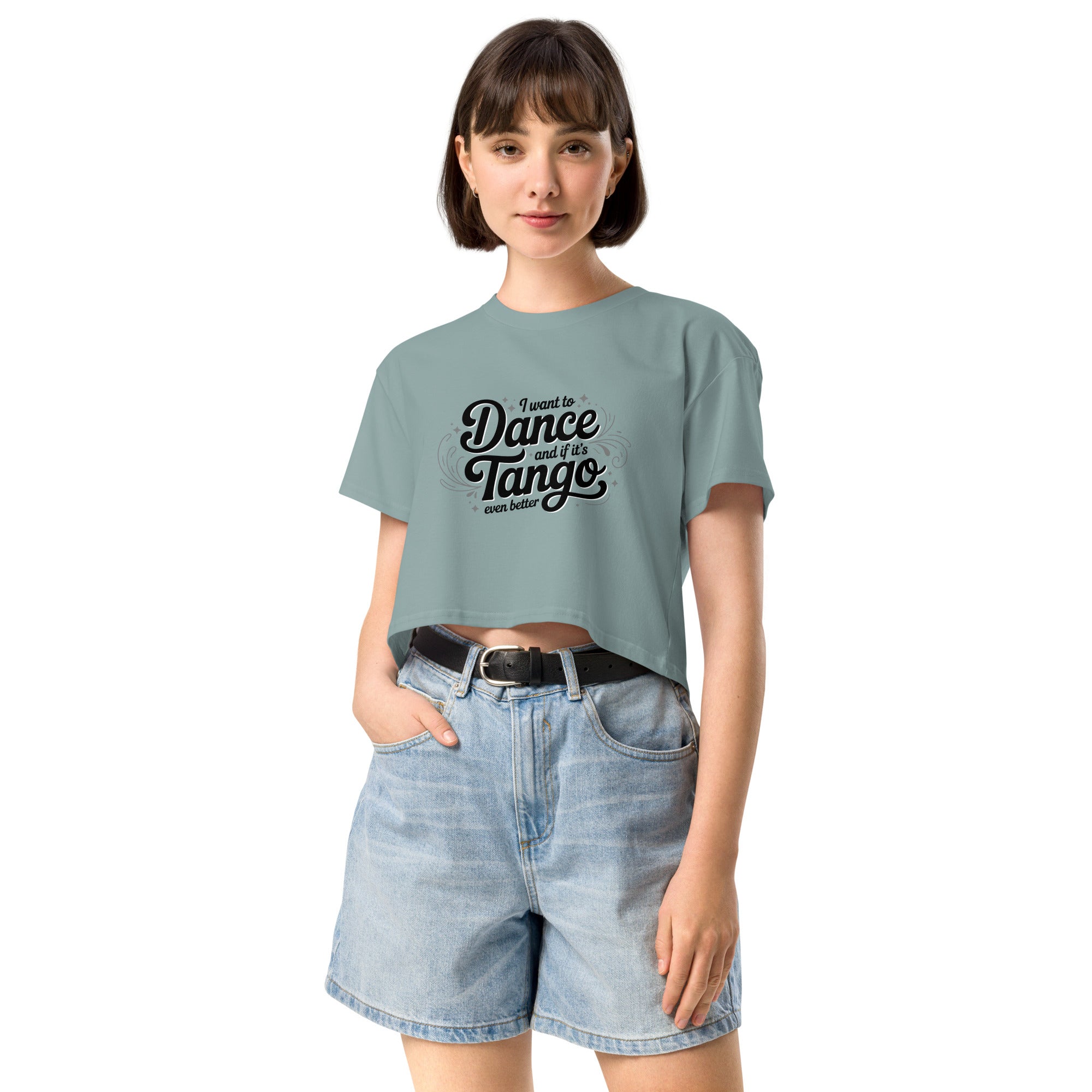 I want to dance Women’s crop top