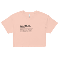 Women's pale pink crop top front view