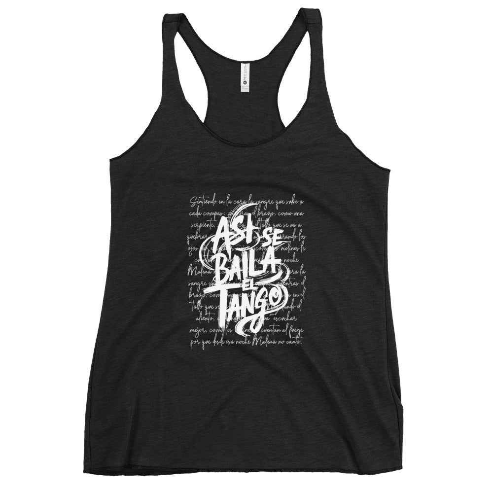 Asi Se Baila El Tango B Racerback Tank