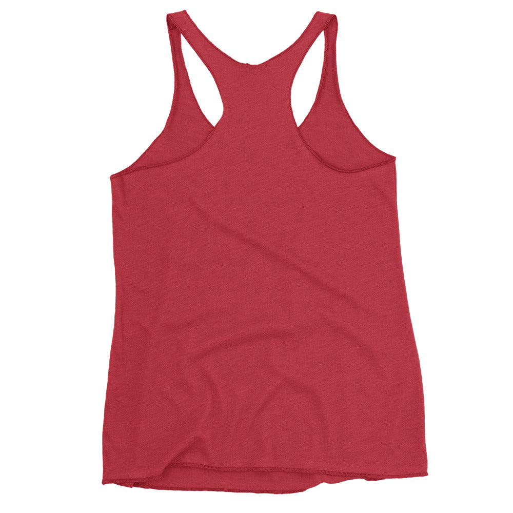 Red tank top on a white background
