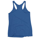 Blue tank top on a white background